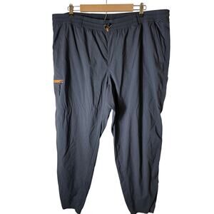 REI CO-OP Black Orange Trailmade Rain Pants Shell Hiking Casual Pants SZ XXL